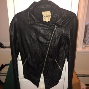 Asymmetrical Vegan Leather BB Dakota jacket
